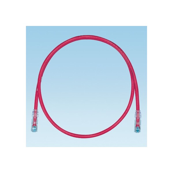 Panduit CBL ASSY MOD 24-4PR STRANDED, CAT6 IP5 T568A/B 21FT, NON-INTEG RED ROHS UTPSP21RDY